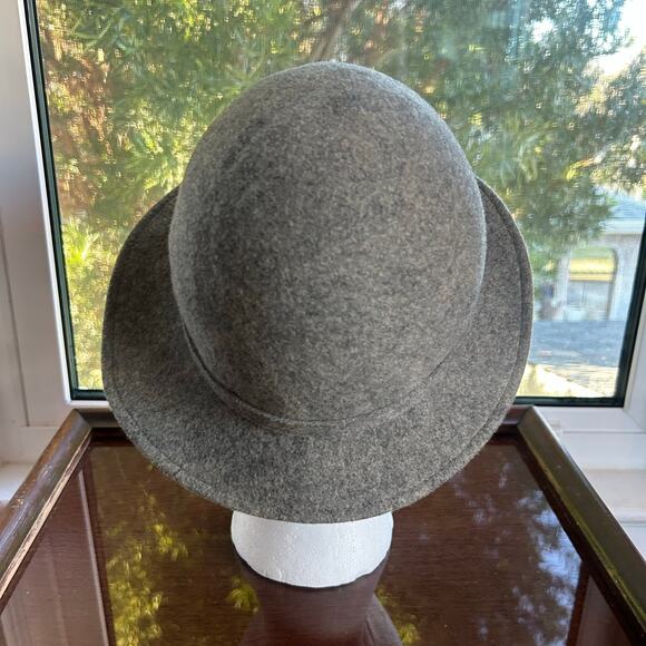 Vintage Bollman Hat Co. Gray Wool Cloche Fedora Unisex - Picture 14 of 16